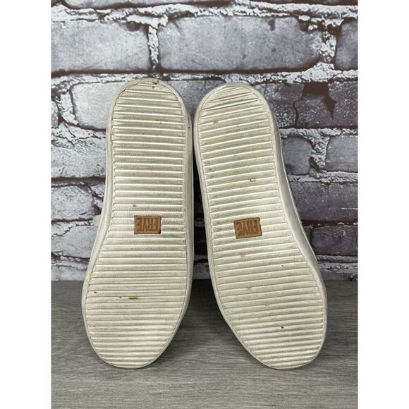 Frye Kerry Pewter Leather Low Top Lace Up Fashion Sneakers Women's Sz 7M US/38EU - Picture 9 of 16